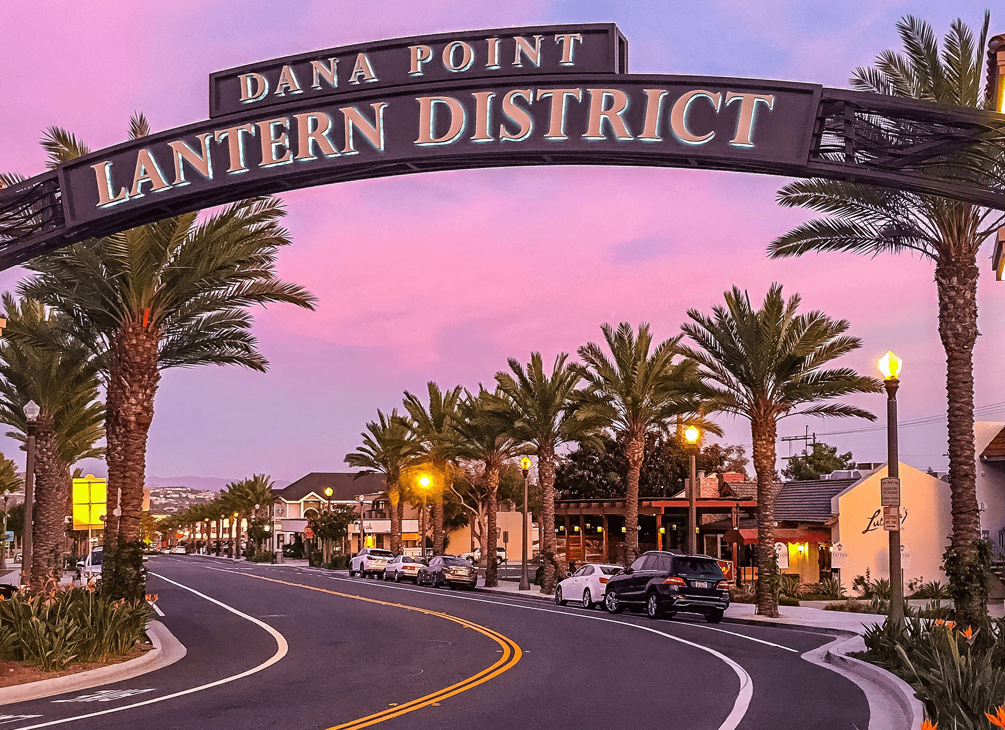 WestLAND's Group Urban Revitalization Image - Shows Dana Point Lantern District signage.